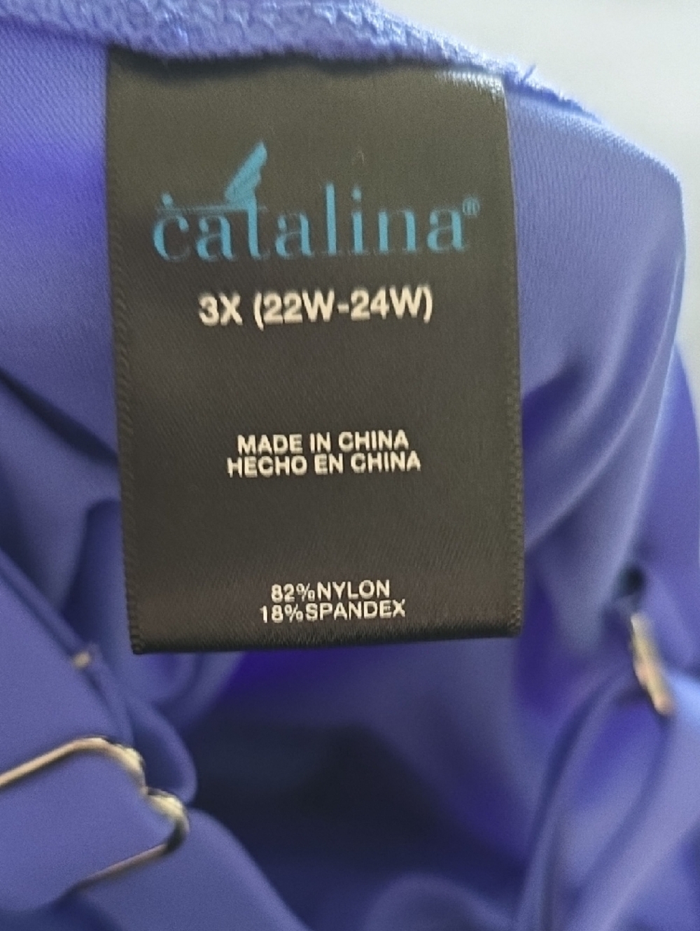 Catalina One-Piece Swimsuit in Deep Blue - Picture 3 of 3